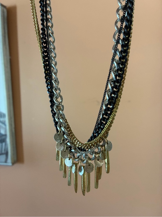 World Finds Jewelry - Spiked Metallic Necklace